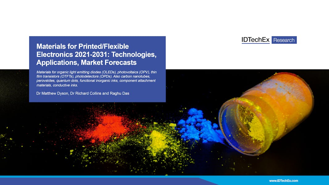วัสดุสำหรับอุปกรณ์อิเล็กทรอนิกส์ที่พิมพ์/มีความยืดหยุ่น 2021-2031: เทคโนโลยี, การประยุกต์ใช้, การคาดการณ์ตลาด