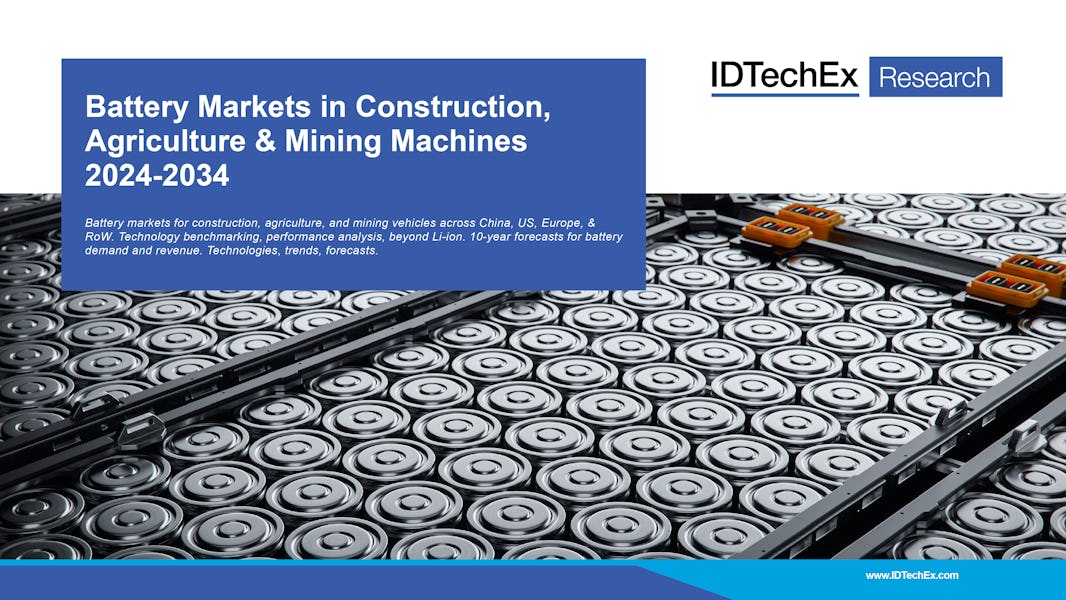 Marchés des batteries dans les machines de construction, d'agriculture et d'exploitation minière 2024-2034