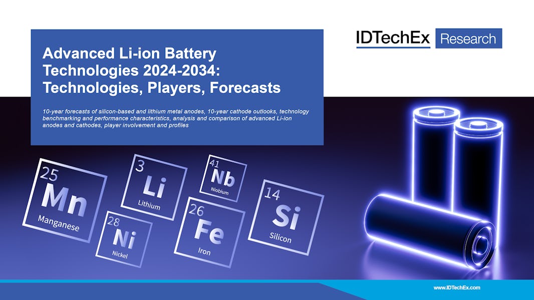 Technologies avancées de batteries Li-ion 2024-2034 : technologies, acteurs, prévisions