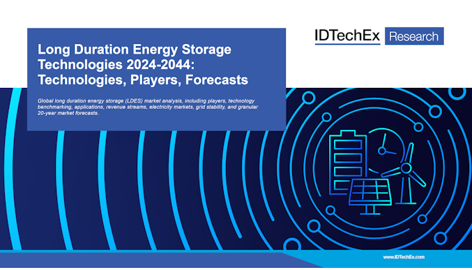 长时间储能技术 2024-2044：技术、参与者、预测